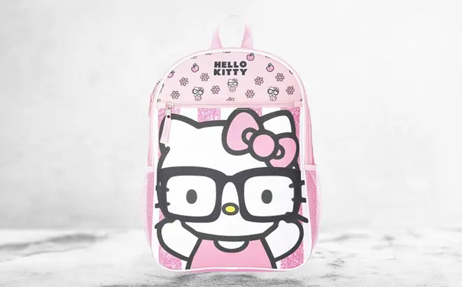 Sanrio-Hello-Kitty-Girls-Backpack-on-the-Table.webp