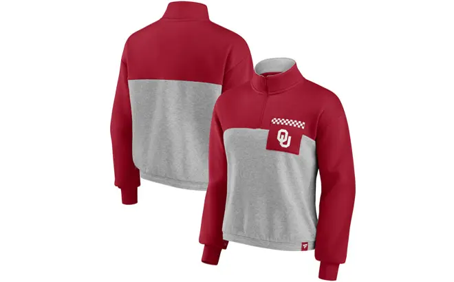 Fanatics-Oklahoma-Sooners-Womens-Quarter-Zip-Hoodies.webp