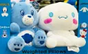 Care-Bears-and-Cinnamoroll-Kids-Weighted-Plush-Pillows.webp