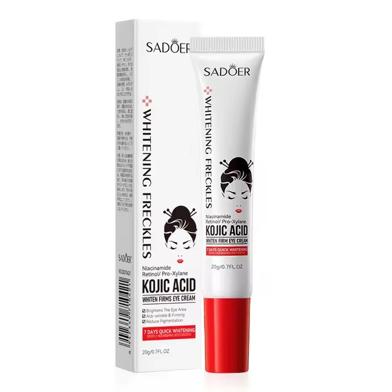 SADOER Kojic Acid Retinol Eye Cream – Anti-Dark Circles, Eye Bag Remover & Firming Moisturizer
