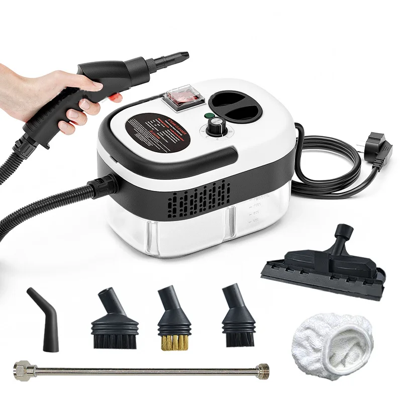 2500W Handheld High-Temp Steam Cleaner – Powerful Steam Cleaning Machine for AC, Kitchen Hood, Car & Floor 