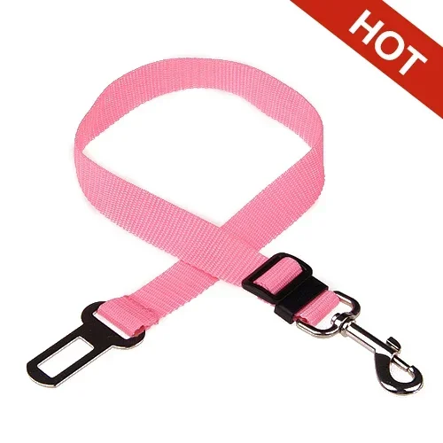 Adjustable Pet Car Seat Belt – Dog Cat Safety Harness Clip 