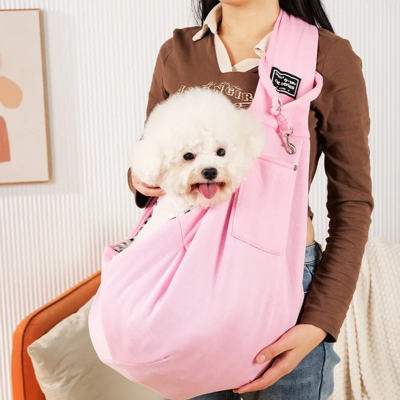 Comfortable Pet Crossbody Sling Bag – Portable Dog & Cat Shoulder Carrier for Travel & Outdoors 