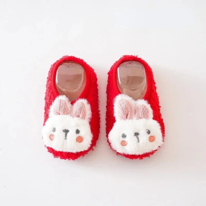 Baby Winter Plush Slippers – Soft Anti-Slip Indoor Shoes 