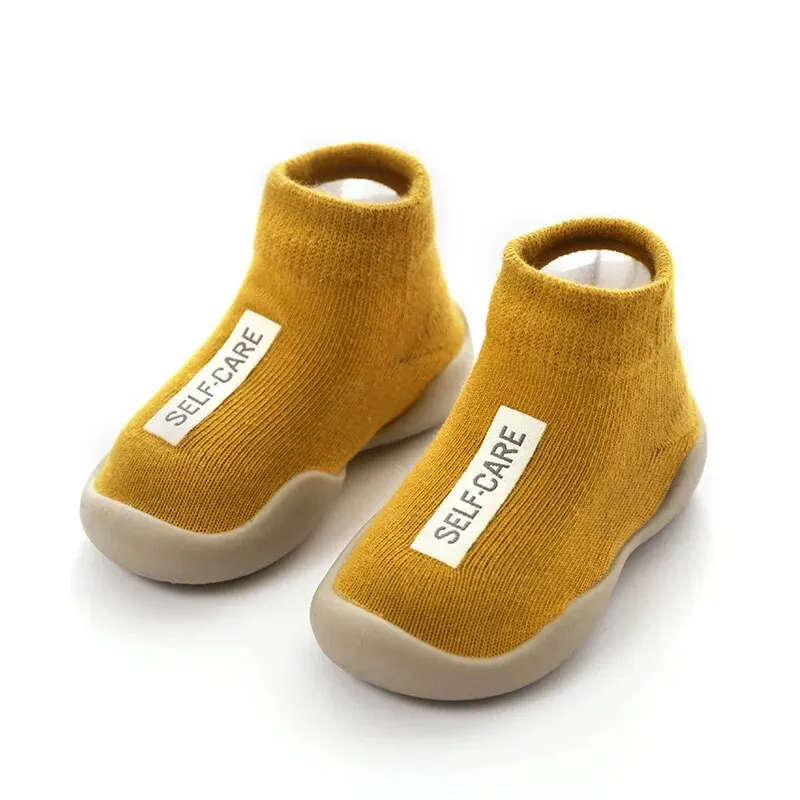 Meckior Baby First Shoes – Soft Sole Rubber Knit Booties for Toddler Boys & Girls 