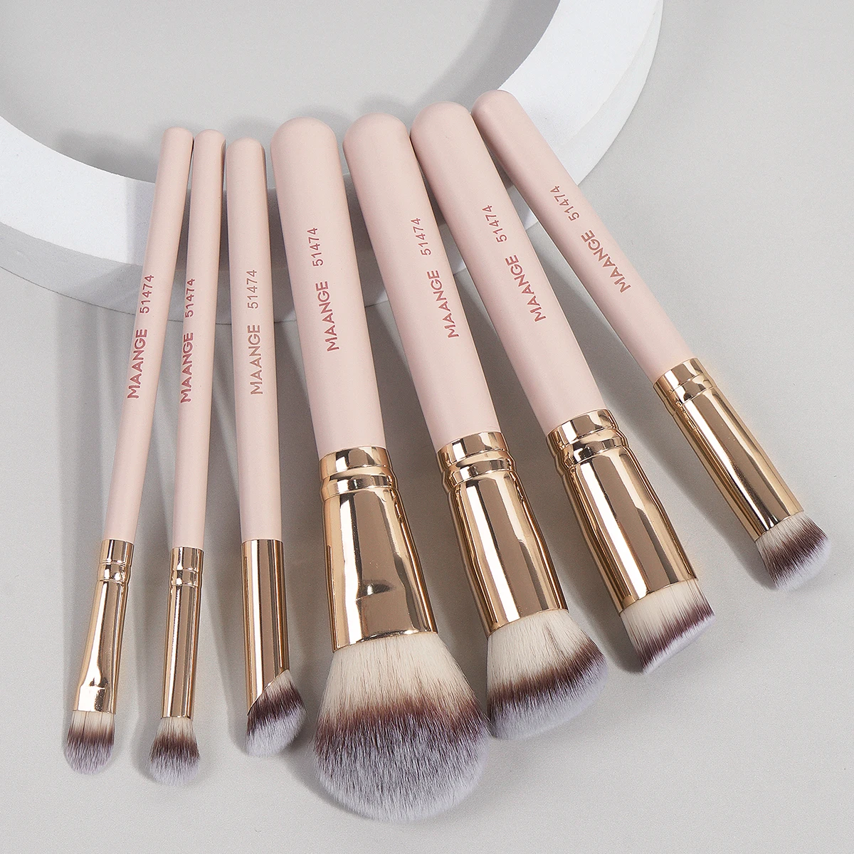 MAANGE 7pcs Makeup Brush Set for Foundation, Powder & Blush 2/2