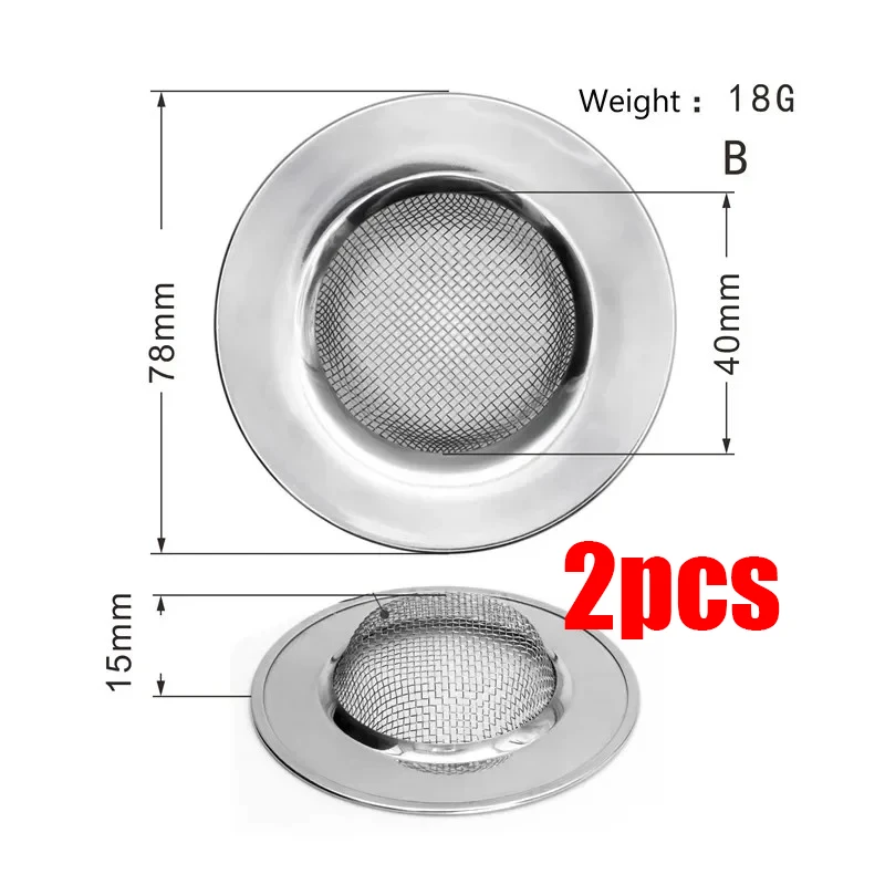 Stainless Steel Sink Strainer – Durable Mesh Filter for Kitchen & Bathroom Drains