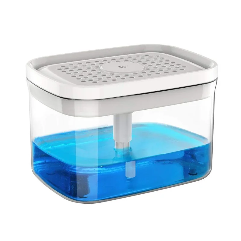 2-in-1 Dish Soap Dispenser with Sponge Holder – Easy Pump for Effortless Dishwashing