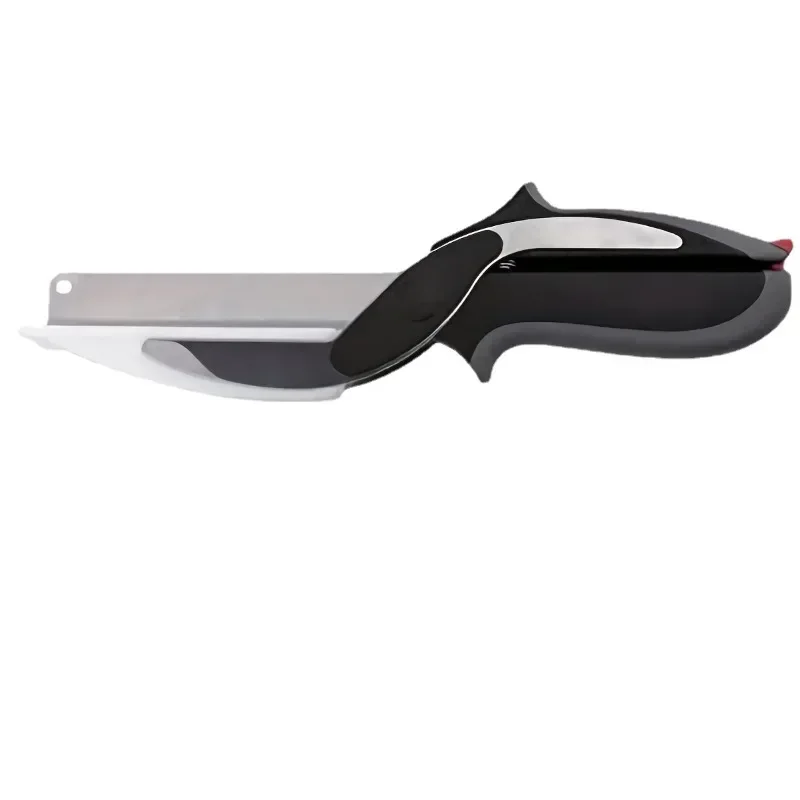 2-in-1 Salad Chopper & Vegetable Cutter with Built-in Cutting Board