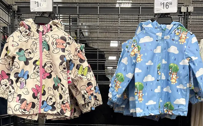 Character Rain Jackets $16.98 at Sam’s Club