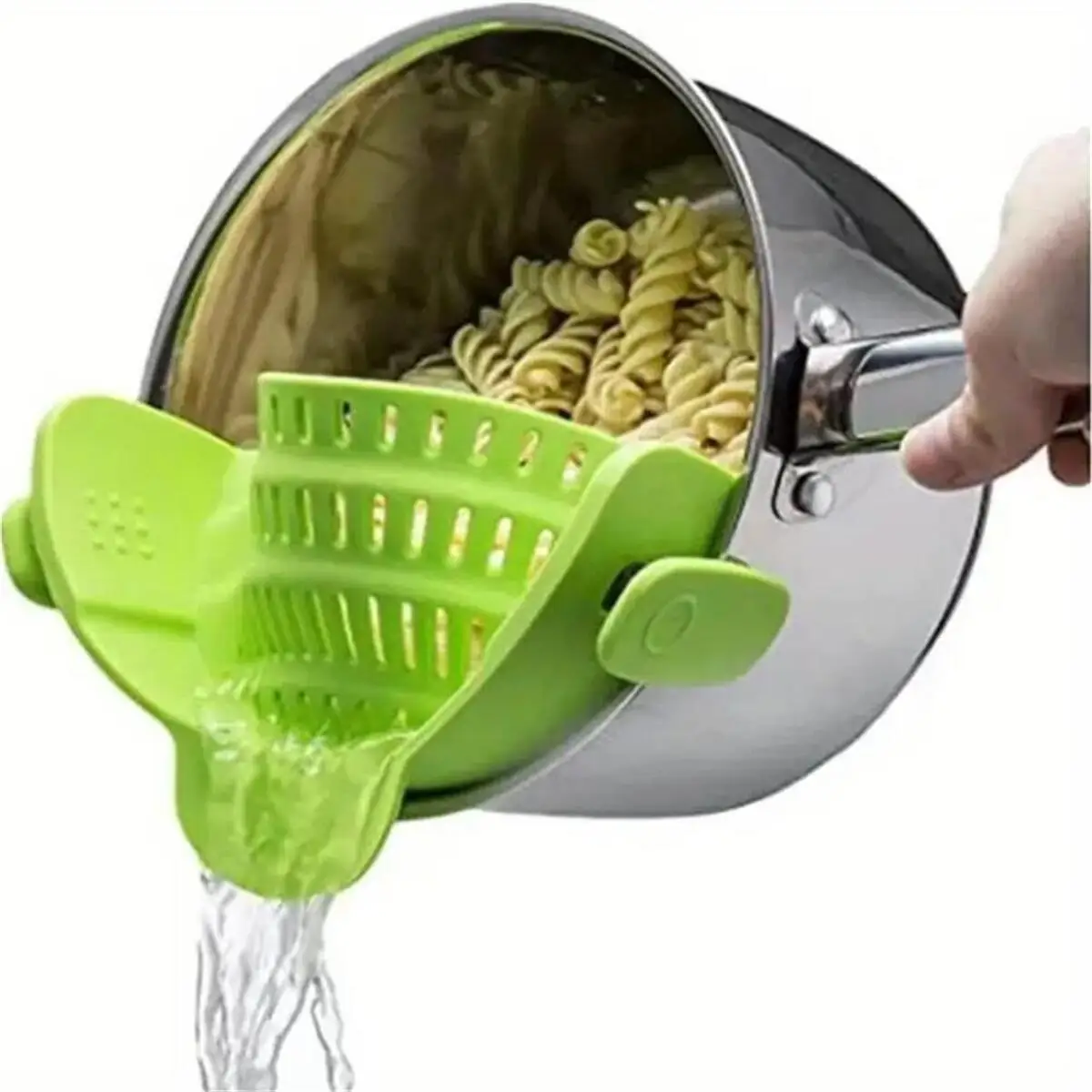Clip-On Pot Strainer – Easy Pour, No Spills