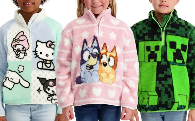 Kids Sherpa Pullovers $14.98 at Sam’s Club