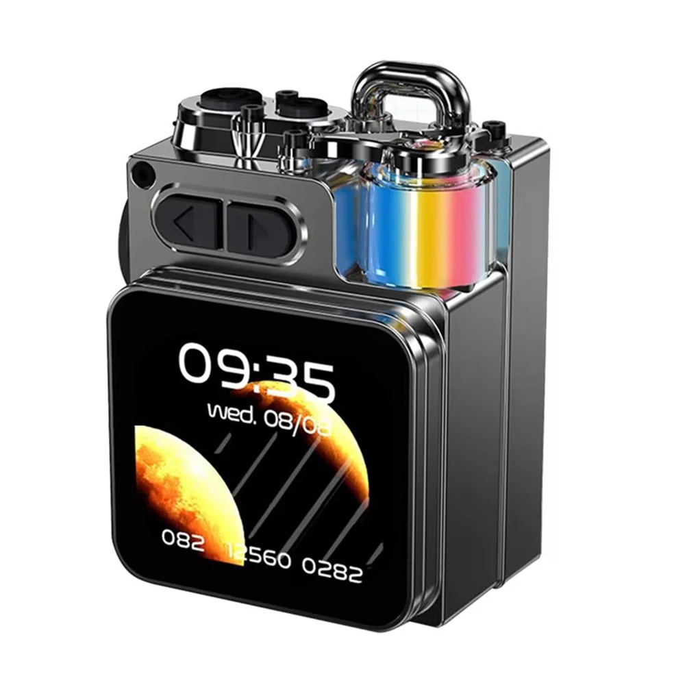 Metal Bluetooth Speaker with LED Display & Alarm Clock – RGB Sound System