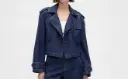 GAP Denim Crop Trench Jacket $67 Shipped (Reg $168)