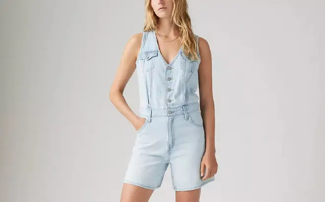 Levi’s Denim Romper $29 (Reg $90) – Last Chance!