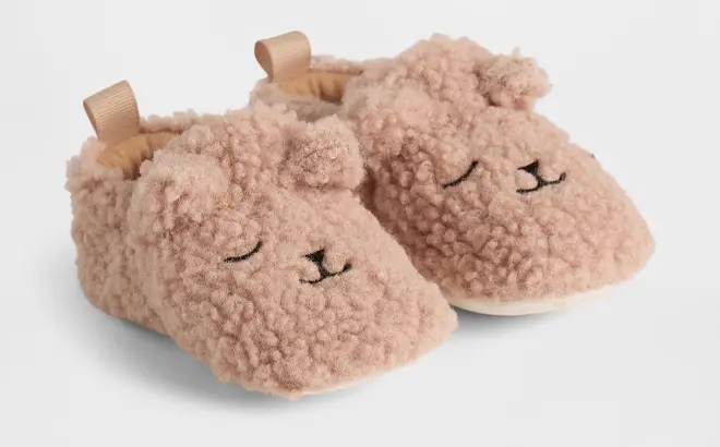 GAP Factory Baby Sherpa Slippers $6 Shipped