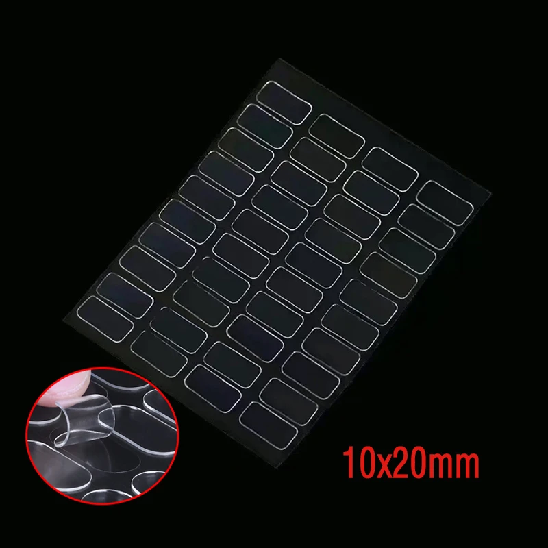 Double Sided Gel Glue Pad Adhesive Dots Fastener Strong Oval Self Adhesive Tape DIY Action Figures Carpet Poster Fixing Tape Pad