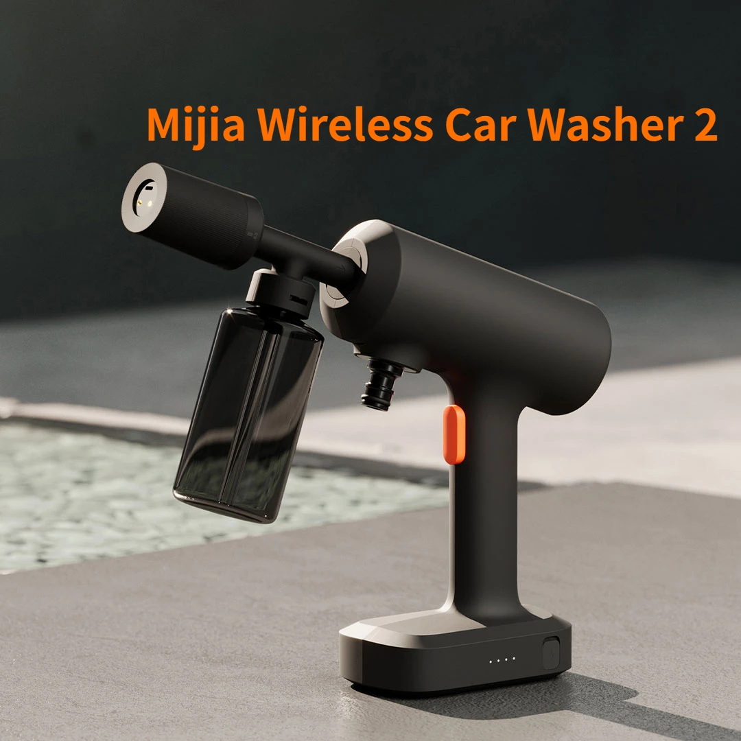 Original Mijia Wireless Car Washer 2 160L/h Large Water Volum Efficient Flushing High Pressure Wireless cleaning