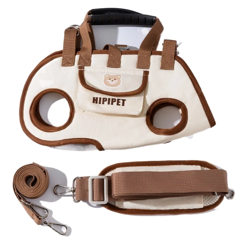 Multifunctional Double Shoulder Dog Carrier Backpack Breathable Adjustable Pet Strap Artifact Washable Dog Outing Bag For Pet