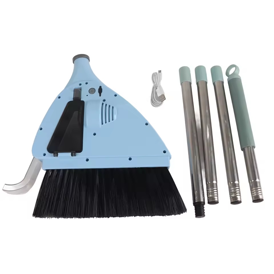 Vacuum Sweeper Labor Saving 2 in 1 USB Charging 20000 Rpm/min Deep Cleaning Vacuum Broom Ultra Quiet for Bedroom for Office