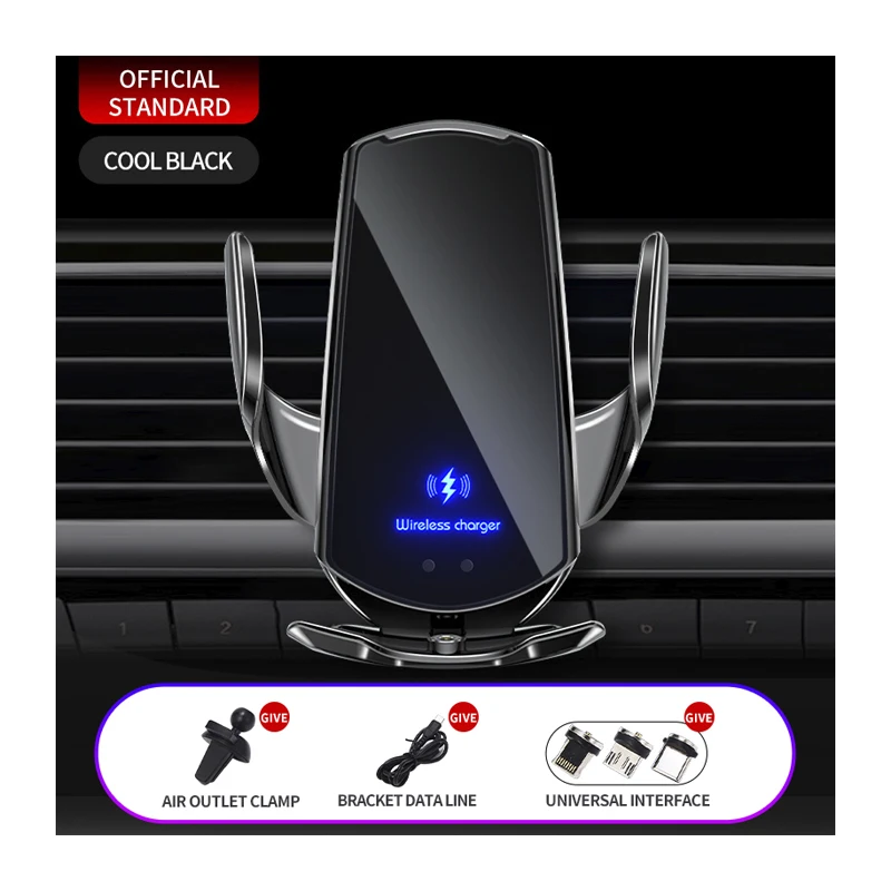Car Mobile Phone Holder Auto-Sensing Wireless Charger Stand 66W Fast Charging for iPhone Samsung Xiaomi Car Air Vent Supports