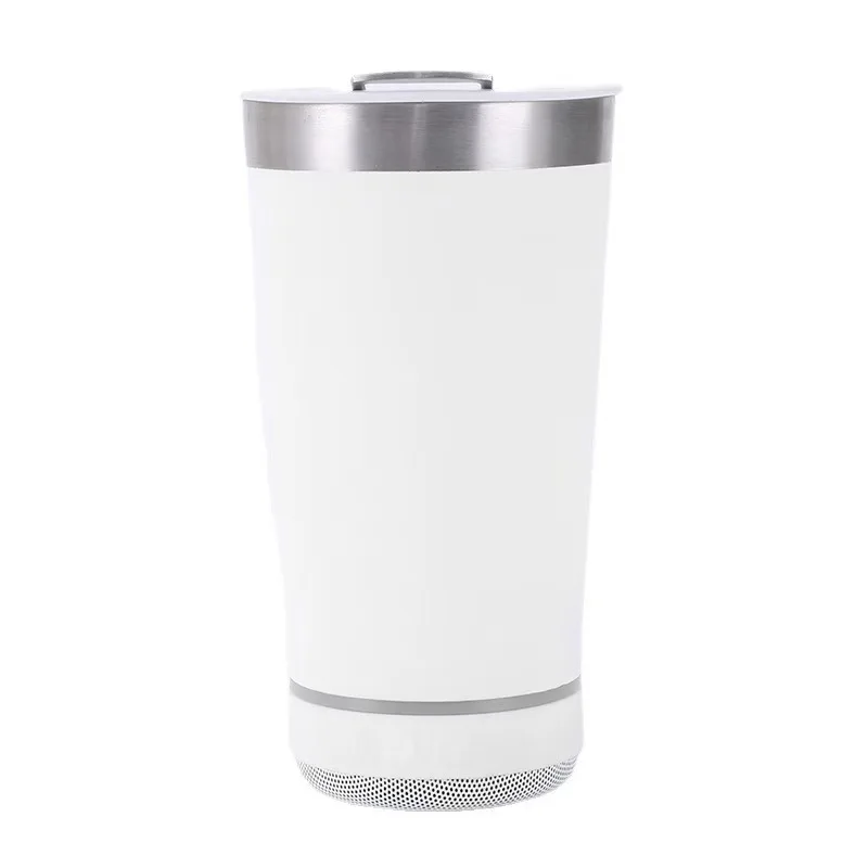 16oz smart bluetooth speaker car portable car cup creative bottle opener stainless steel thermos cup