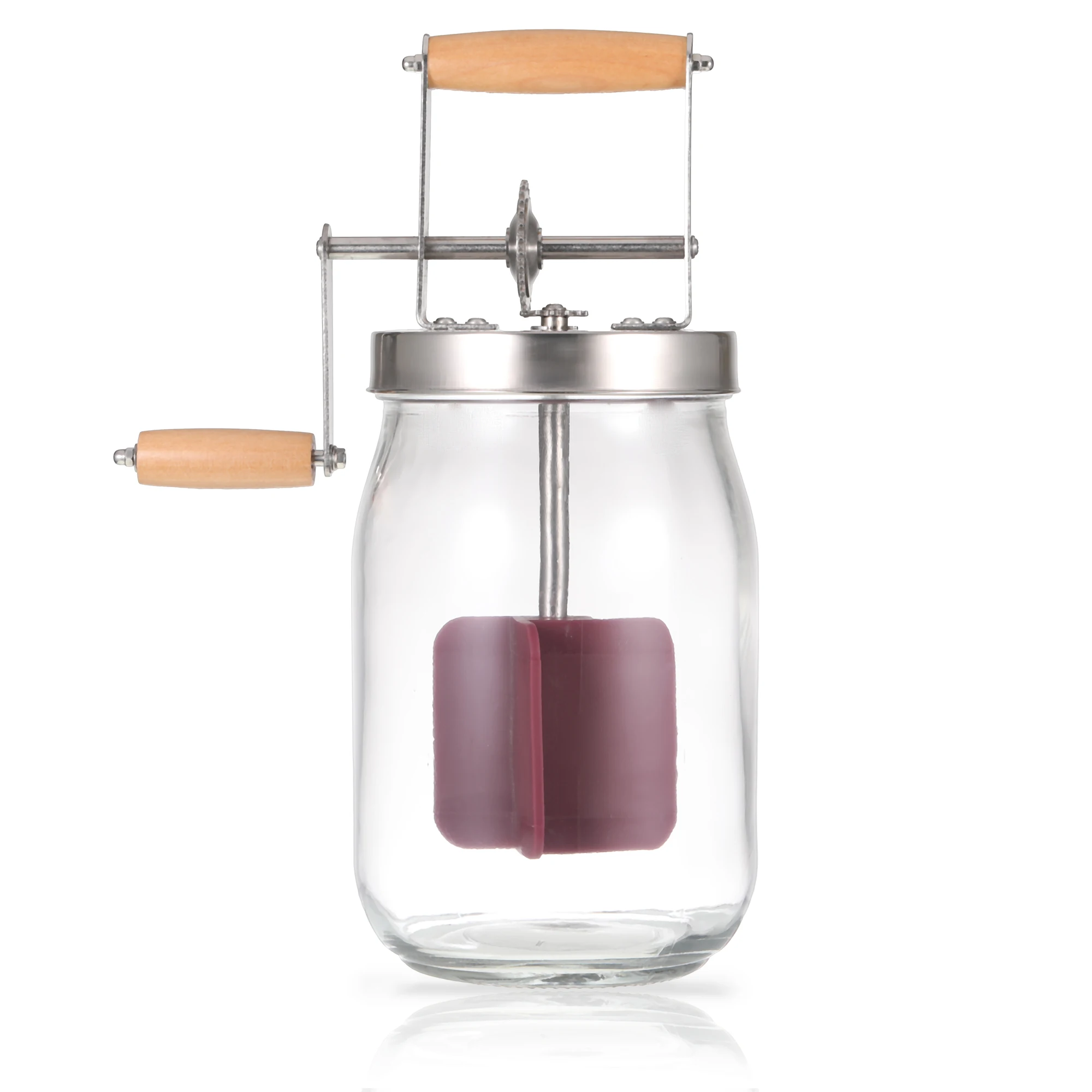 1500 ML Butter Churn Hand Crank Butter Churner Manual Butter Maker Stirring Tool Kitchen Gadgets Detachable Food Mixer
