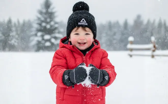 Reebok Toddler Beanie & Mitten Set