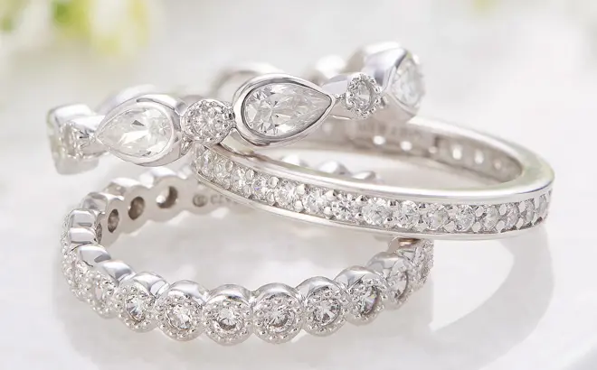 Silver Stackable Rings 3-Piece Set