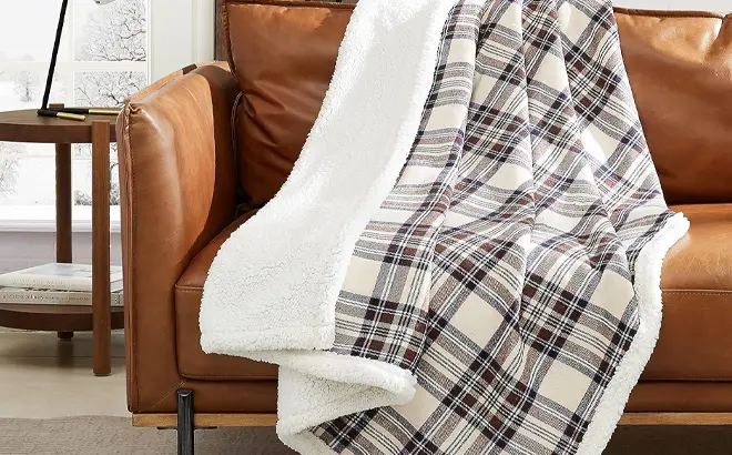 Eddie Bauer Reversible Sherpa Blanket