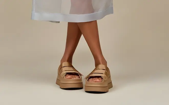 UGG Women’s GoldenGlow Slide Platform Sandals