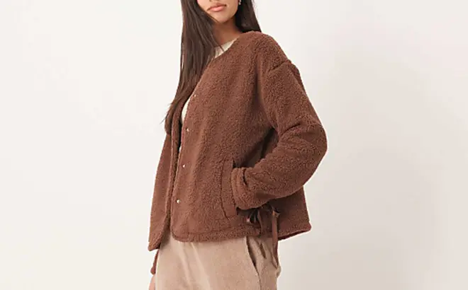 Cozy Fleece Lounge Jacket