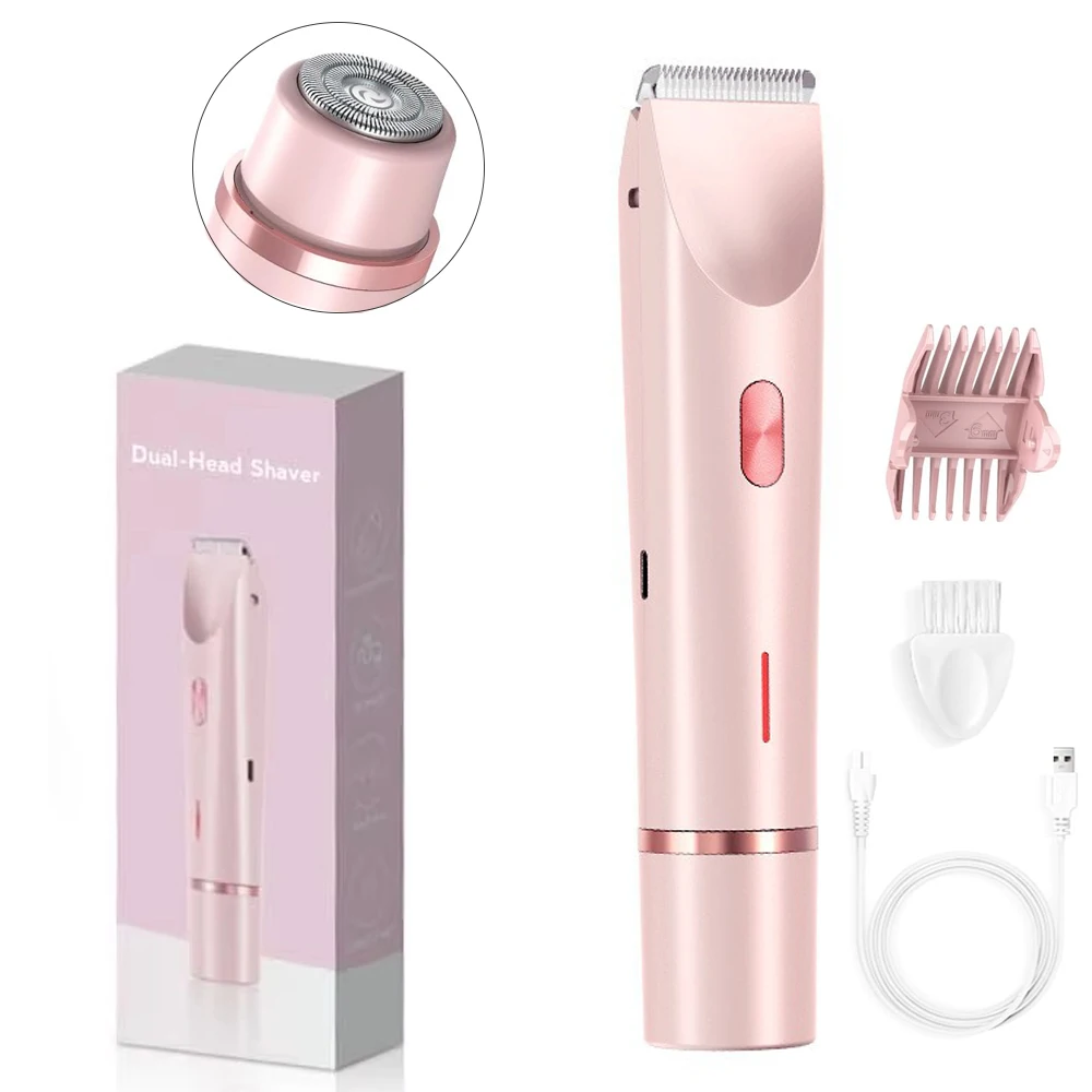 Electric Shaver for Woman Double Head Dual Purpose Female Razor Body 