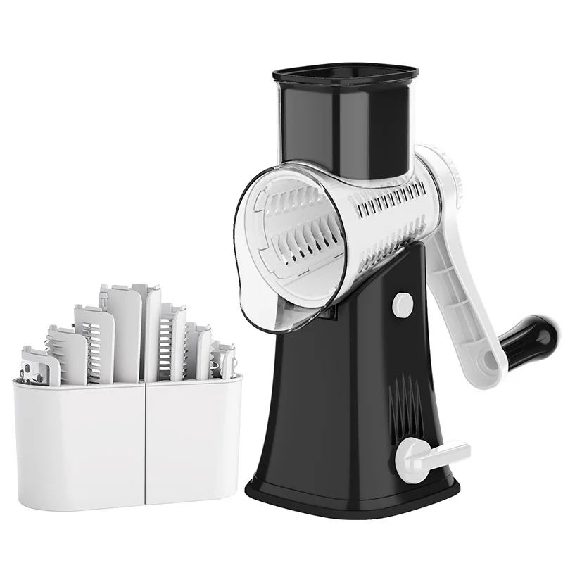 Rotary Cheese Grater Shredder Kitchen Mandoline Vegetable Julienne Slicer Waffle Cutter Nut Chopper