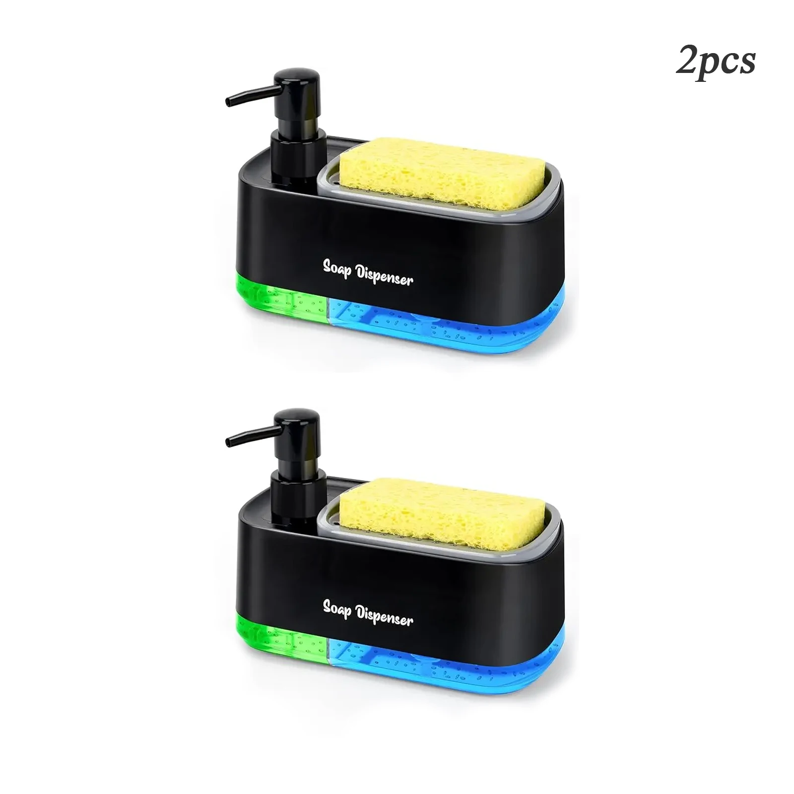 2-in-1 Kitchen Soap Dispenser Set