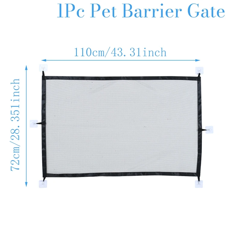 Pet Dog Safety Barrier Fence – Folding Mesh Stairs Gate