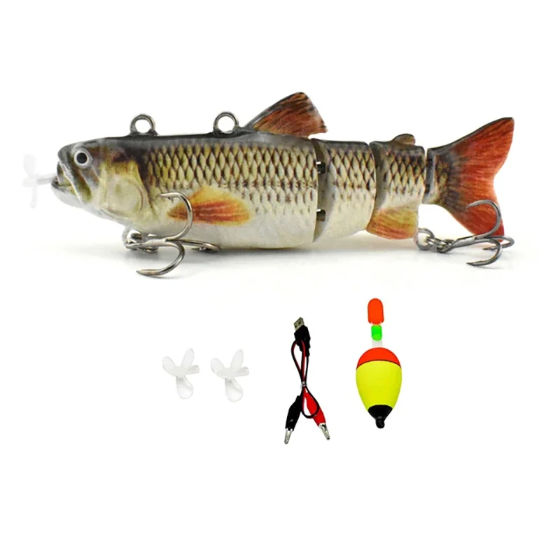 Electric Robotic Fishing Lure – USB Rechargeable Multi-Jointed Swimbait
