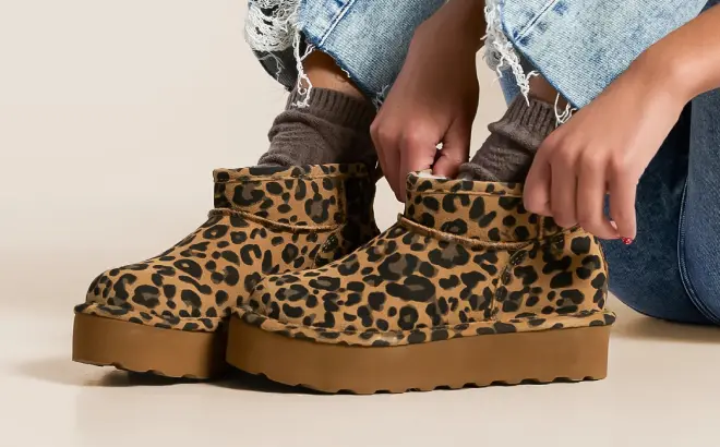 Bearpaw Women’s Leopard Print Boots