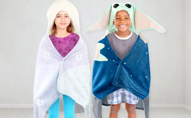 Disney Kids Hooded Throws