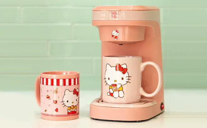 Hello Kitty Coffee Maker Set