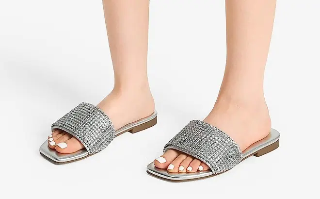 Women’s Square Toe Slip-On Slides 