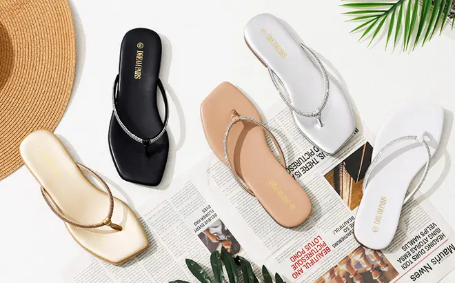 Women’s Square-Toe Flip Flops 