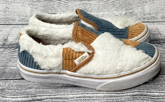 VANS Kids Classic Slip-On Sherpa Shoes 