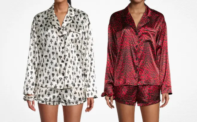 Women’s 3-Piece Satin Pajama Set 