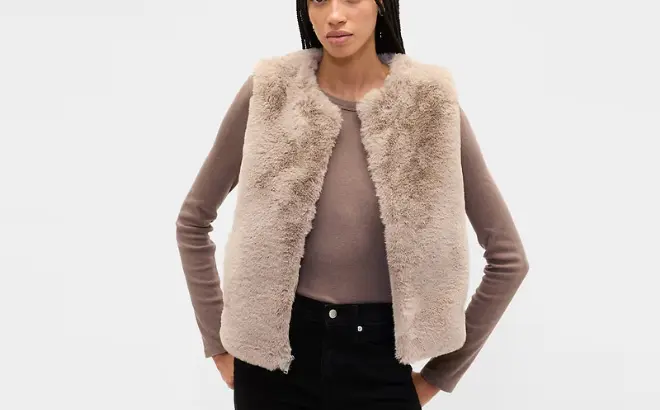 GAP Factory Faux-Fur Vest
