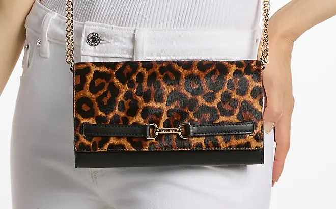 Michael Kors Leopard Print Crossbody Bag 