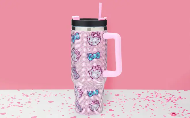 Hello Kitty Rhinestone Travel Cup 