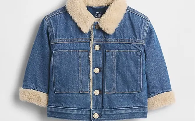 GAP Baby Denim Sherpa Jacket 