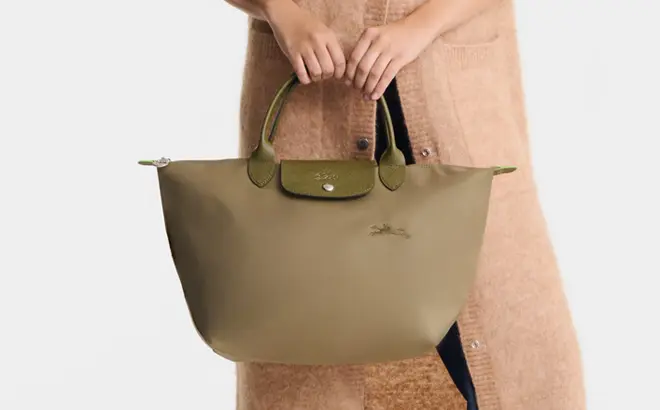 Longchamp Le Pliage Medium Canvas Handbag 