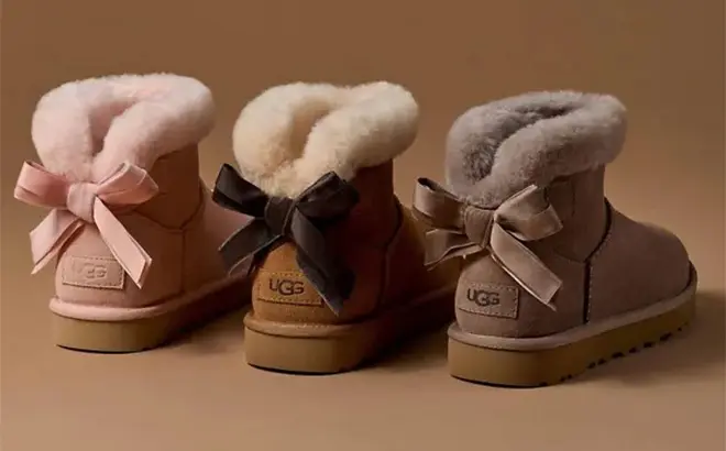 UGG Women’s Mini Bailey Mixed Bow Boots 